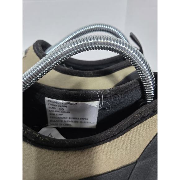 Lewis & Clark Outdoors Mens Muck Shoes Rubber Sneakers Black Khaki Size 10 - Picture 5 of 5